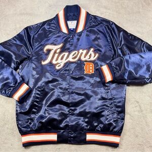 G-III Genuine Merchandise Detroit Tigers Satin Jacket XL Navy